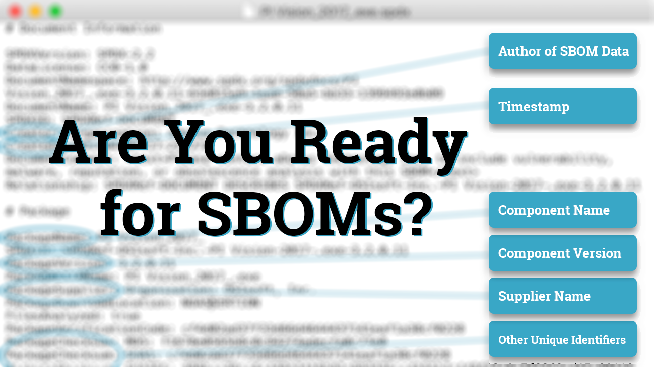 NTIA Publishes Minimum Components of an SBOM